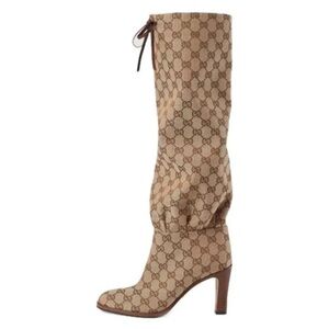 Gucci GG Lisa Women's Knee High Boots Size 5 NWT